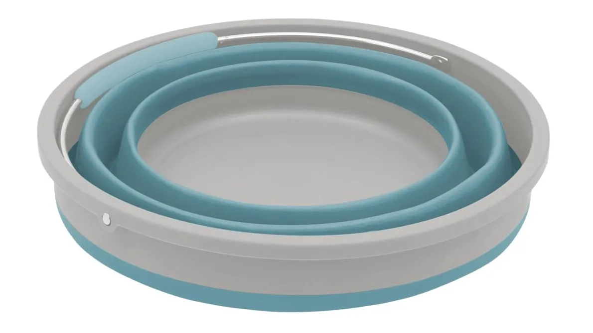 Collaps emmer met deksel Classic Blue