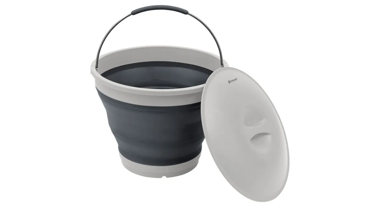 Collaps ronde emmer met deksel Navy Night