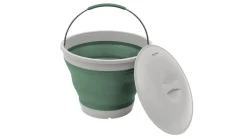 Collaps ronde emmer met deksel Shadow Green