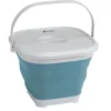 Collaps vierkante emmer met deksel Classic Blue