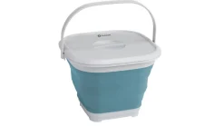 Collaps vierkante emmer met deksel Classic Blue