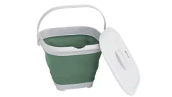 Collaps vierkante emmer met deksel Shadow Green