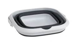 Collaps vierkante emmer met deksel Navy Night