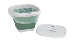 Collaps vierkante emmer met deksel Shadow Green
