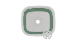 Collaps waskom met afvoer Shadow Green