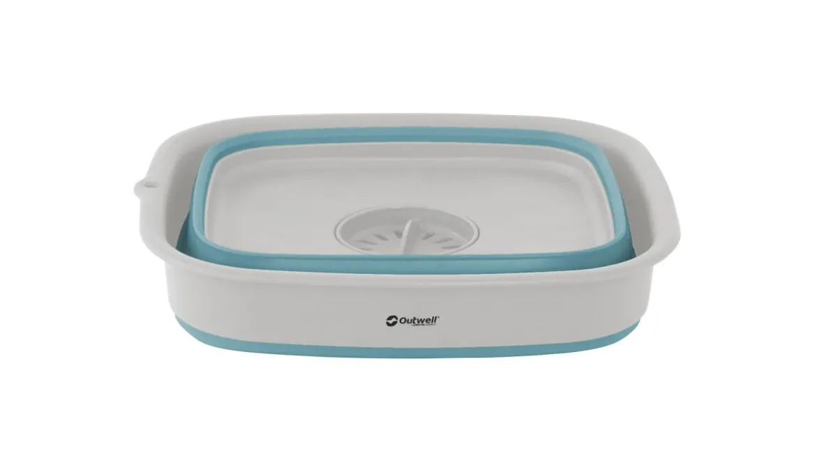 Collaps Waskom met afvoer Classic Blue
