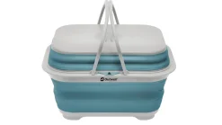 Collaps-wastobbe met handvat en deksel Paars Classic Blue