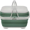 Collaps-wastobbe met handvat en deksel Paars Shadow Green