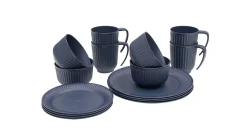 Delish 4 persoons serviesgoed set Navy Night