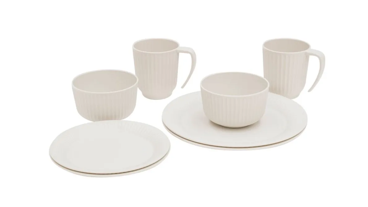 Delish 2 persoons serviesgoed set Sandstone