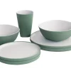 Gala 2 persoons serviesgoed set Shadow Green