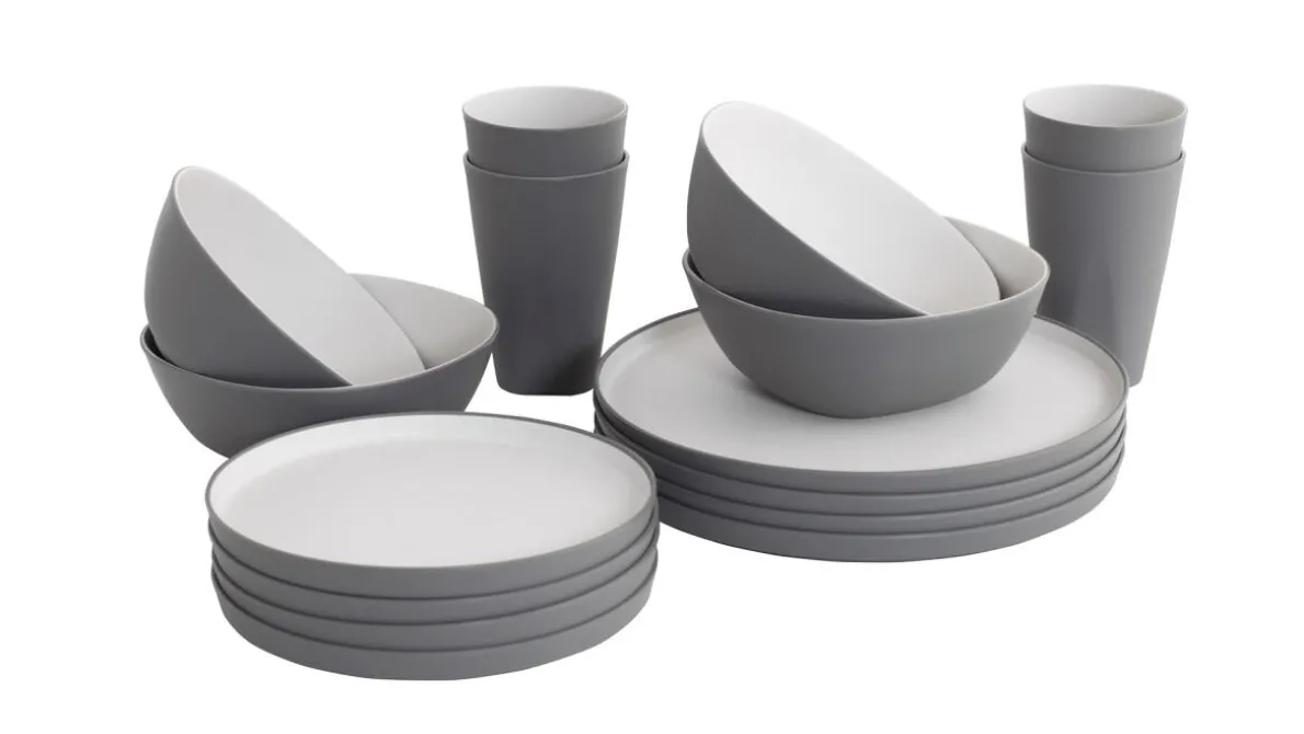 Gala 4 persoons serviesgoed set Grey Mist