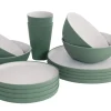 Gala 4 persoons serviesgoed set Shadow Green
