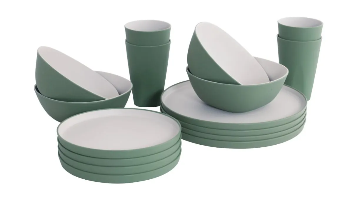 Gala 4 persoons serviesgoed set Shadow Green