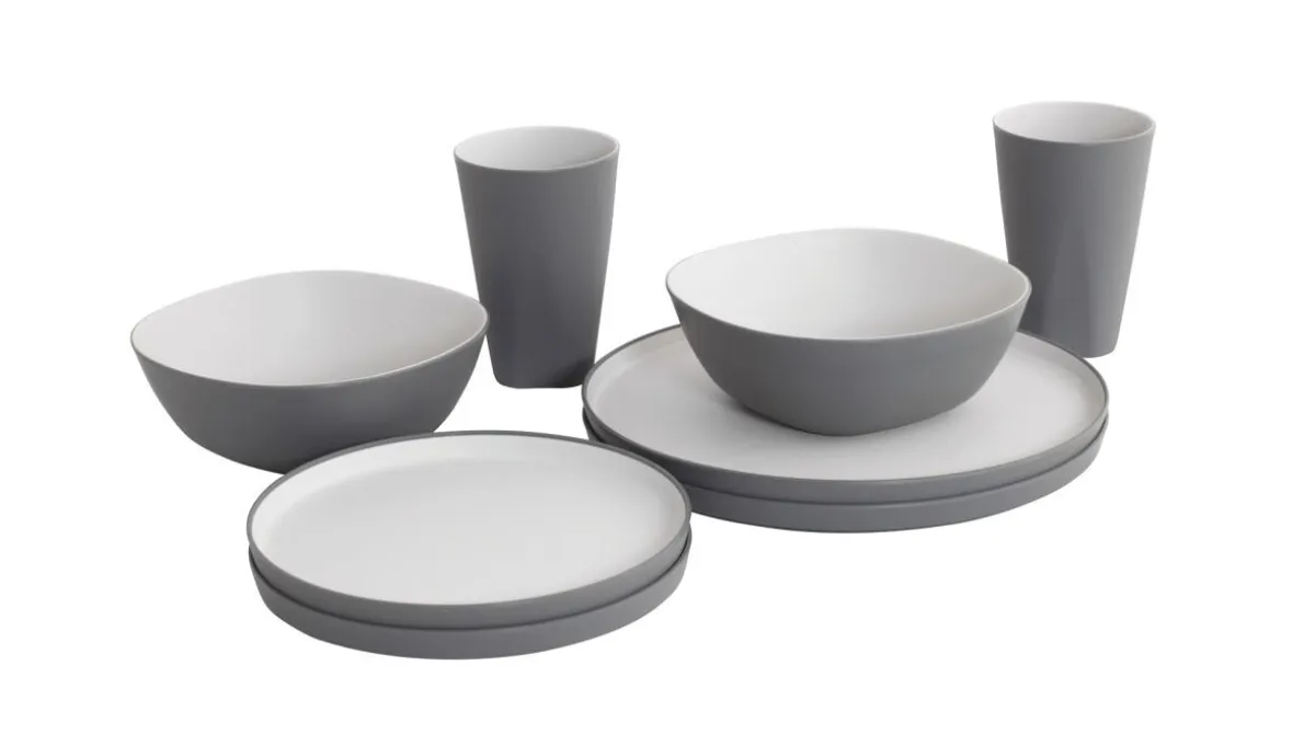 Gala 2 persoons serviesgoed set Grey Mist