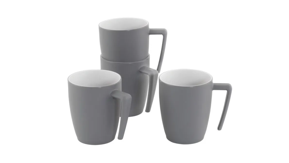 4-persoons bekerset Gala Grey Mist