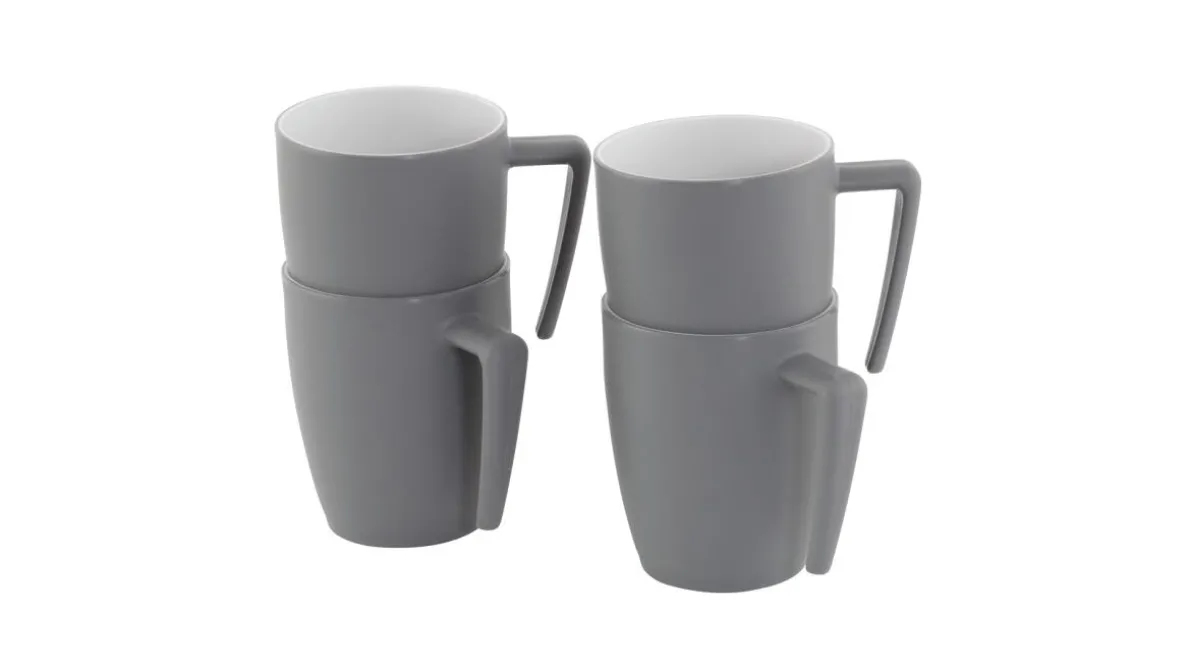 4-persoons bekerset Gala Grey Mist