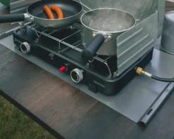 Warmteverspreidingsplaat en windscherm