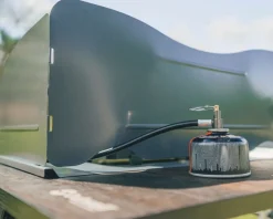 Warmteverspreidingsplaat en windscherm